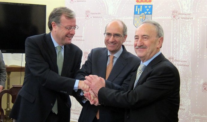 Silván, Iglesias y el alcalde de La Alberca