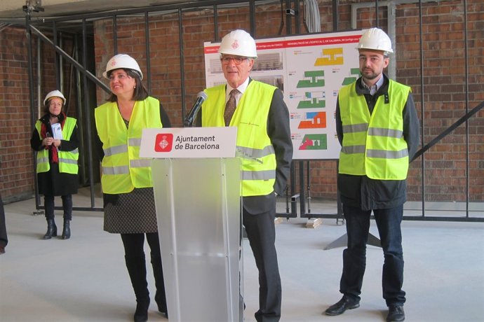 Trias, Recasens y Ardanuy en la antigua sede de la Once