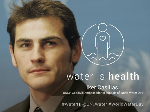 Iker Casillas se suma a la campaña del Día Mundial del Agua