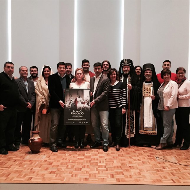 Riogordo personas escenificación paso semana santa