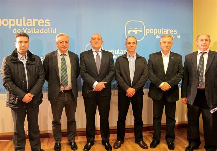 Carnero y Minguela con los candidatos de Peñafiel, Portillo, Aldeamayor y Riosec