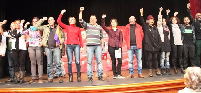 Acto de cierre de campaña de IU en Huelva