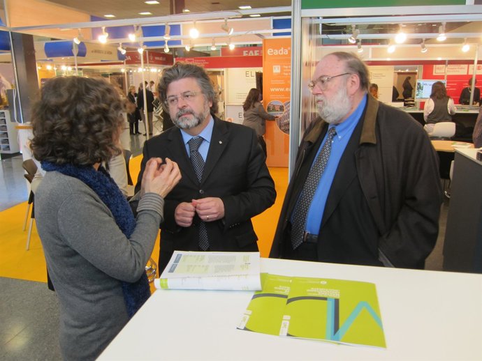 Antoni Castellà y Claudi Alsina en el Salón Futura del Salón de la Enseñanza