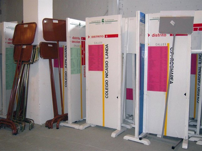 Elementos de señalización de los colegios electorales
