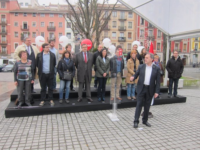 Alfonso Gil presenta la candidatura de PSE en Bilbao