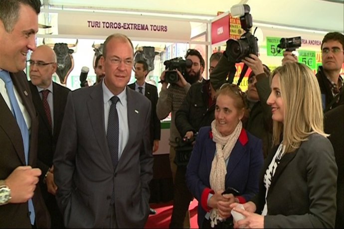 Monago en la Feria del Toro de Coria