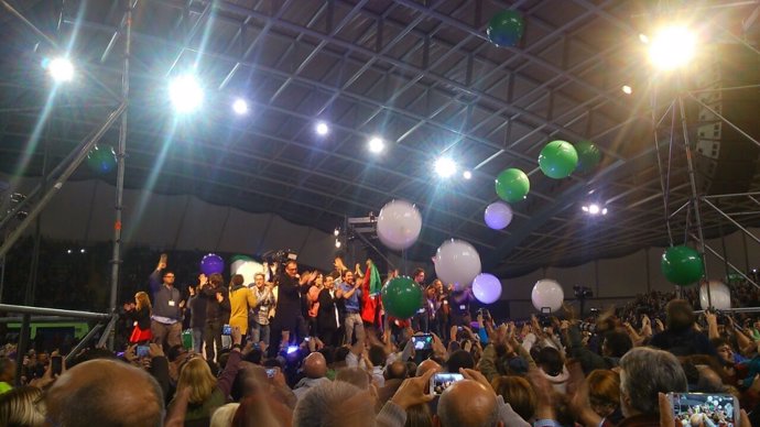 Cierre de campaña de Podemos en Dos Hermanas
