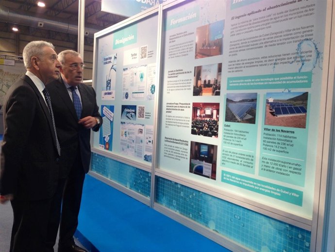 Modesto Lobón con Alfredo Cajal