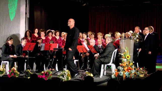 Coral de Fraga en concierto.