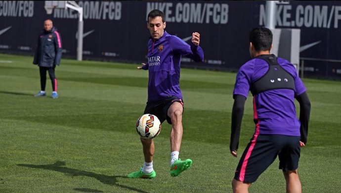 Sergio Busquets Barcelona entrenamiento