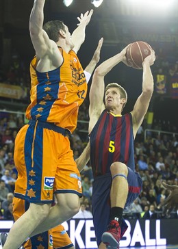 Doellman en el Barcelona - Valencia Basket