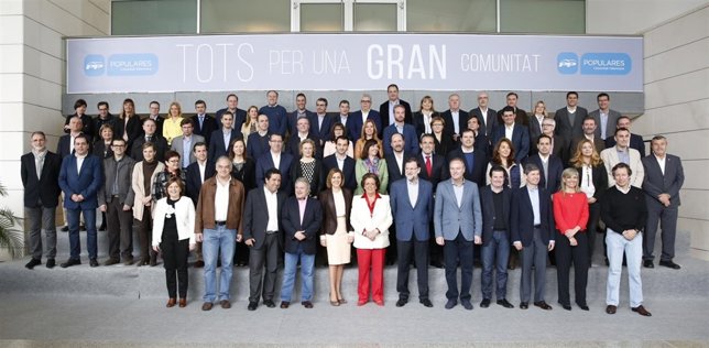 Foto de familia del PP en Valencia