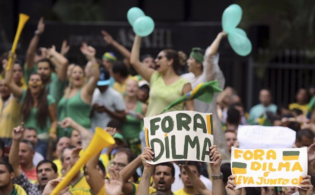 Manifestación contra Dilma Rousseff