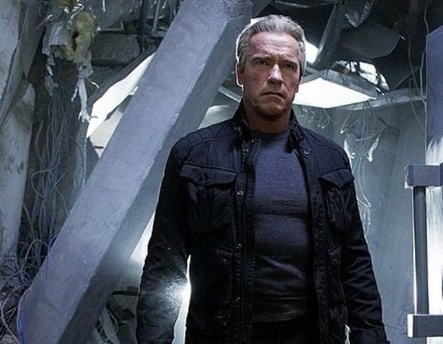 Arnold Schwarzenegger envejecido en Terminator Génesis