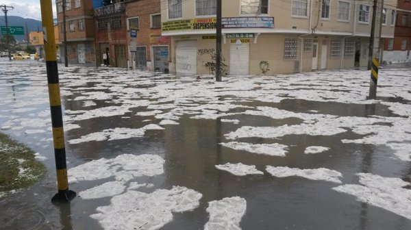 Granizada en Bogotá