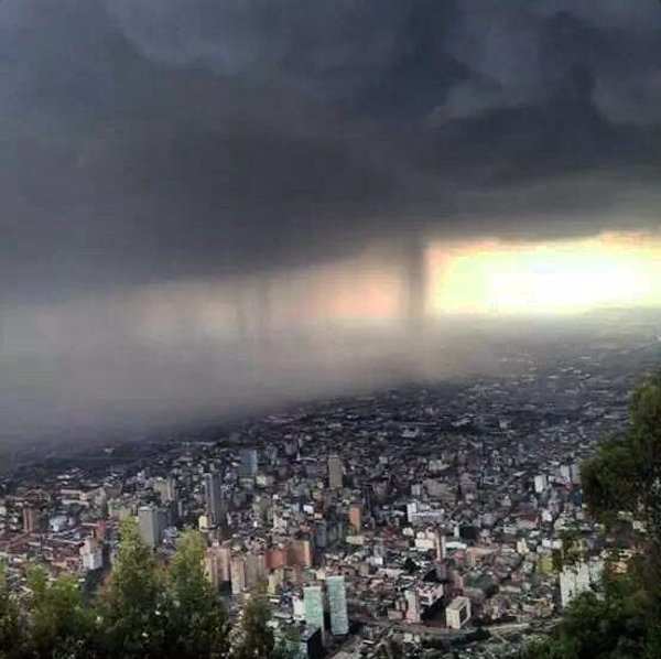 Granizada en Bogotá