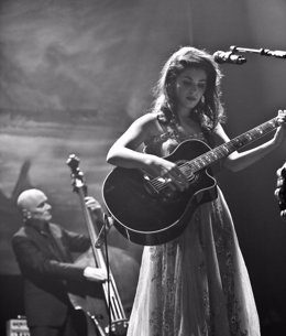 La cantante Katie Melua en una actuación