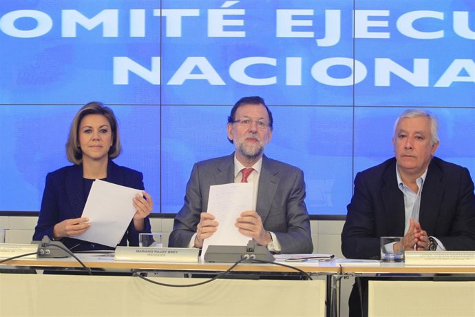 Rajoy y Cospedal en el Comité Ejecutivo Nacional del PP