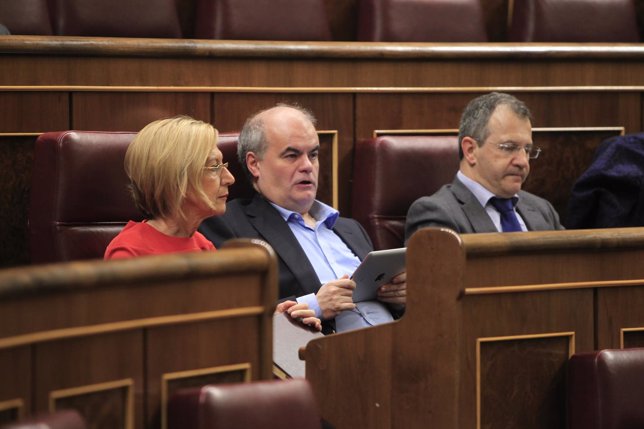 Rosa Díez, Carlos Martínez Gorriarán y Álvaro Anchuelo