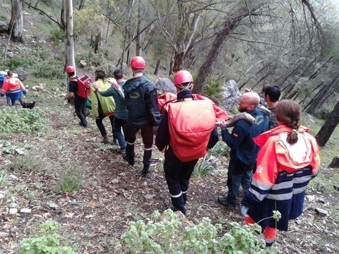 Accidentado montañista herido