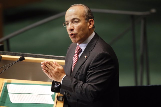 Felipe Calderón, en la ONU