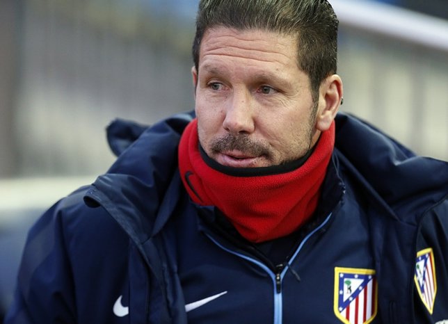 Diego Pablo Simeone durante un entrenamiento