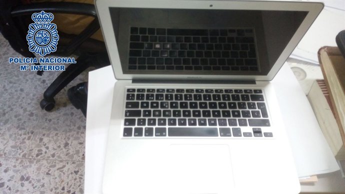 Portátil recuperado en la operación