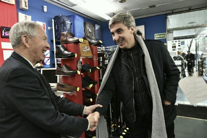 David Ortega durante su visita a Prosperidad