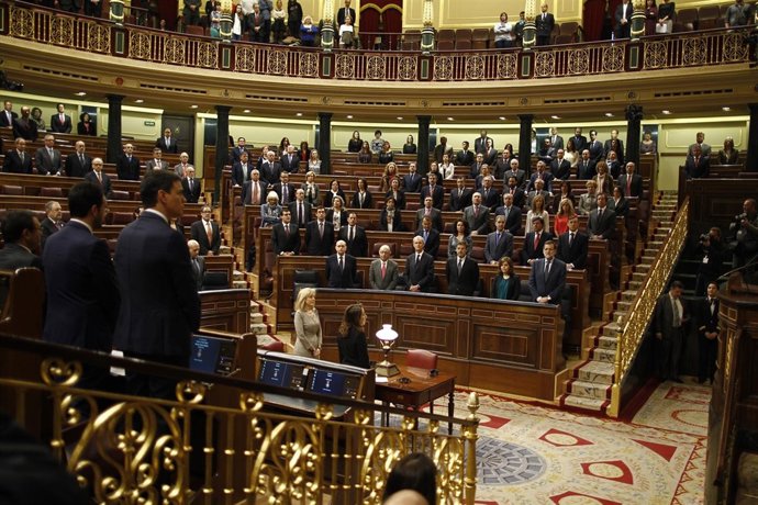 Minuto de silencio en el Congreso por los atentados del 11-M