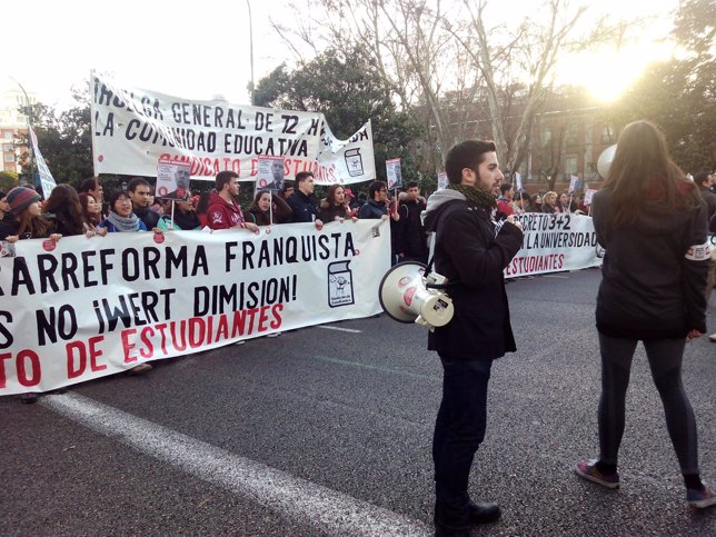 Manifestación de estuidantes