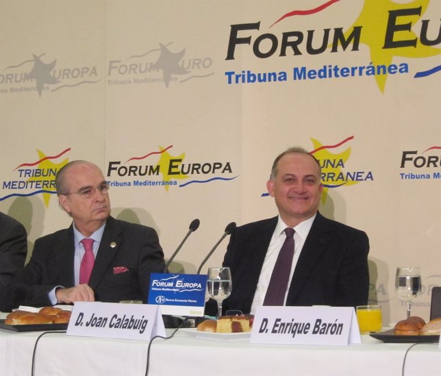 Calabuig (PSPV) durante su intervención en el Forum Europa 