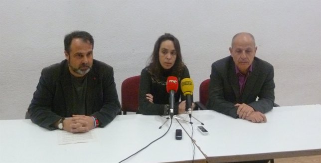 Javier Mateo, Helena Galán y José Luis Calvo, de Ganemos Toledo