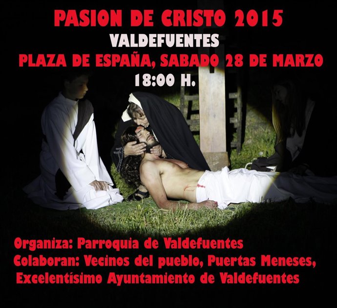 Cartel de la Pasión de Cristo de Valdefuentes (Cáceres)