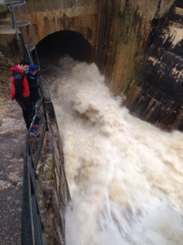Crecida del Huerva en Cadrete