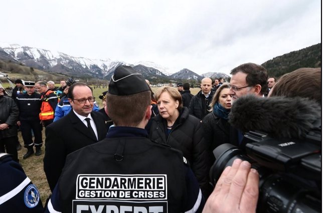 Rajoy, Merkel y Hollande