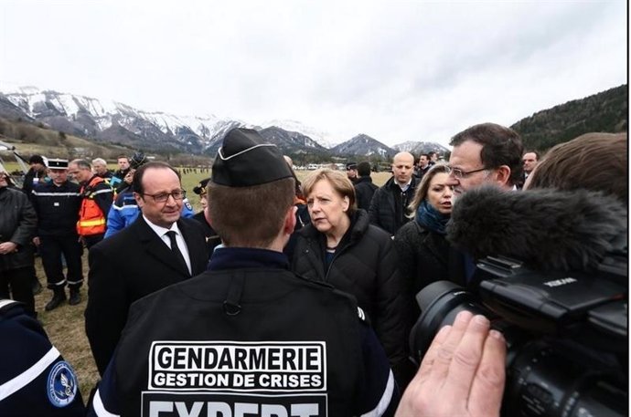 Rajoy, Hollande y Merkel