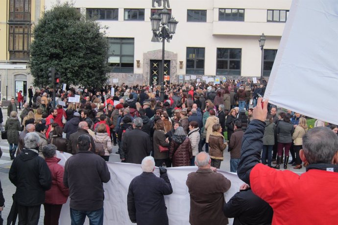 Manifestación frente al Sespa