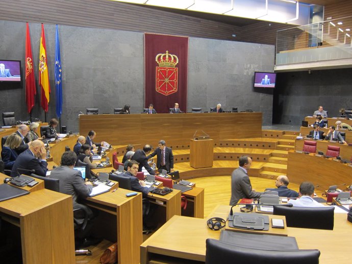 Pleno del Parlamento de Navarra.