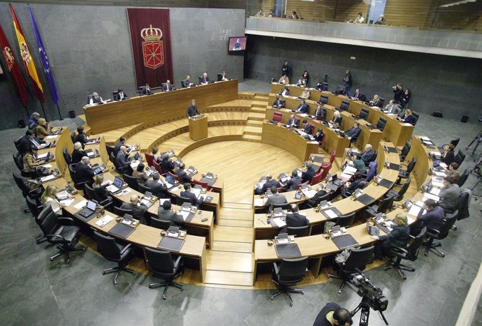 Pleno del Parlamento de Navarra.