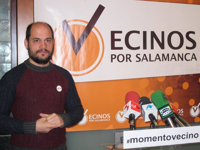 El candidato de Vecinos por Salamanca, José María Collados