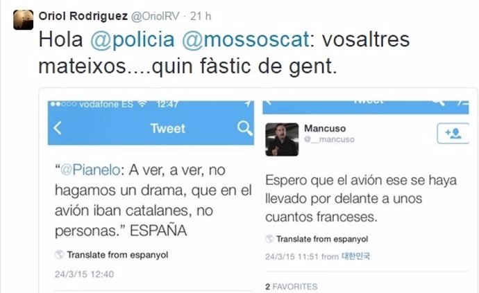 Se mofan en Twitter de las víctimas del accidente en Francia