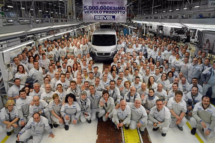 Unidad cinco millones de la planta de Fiat en Val di Sangro (Italia)