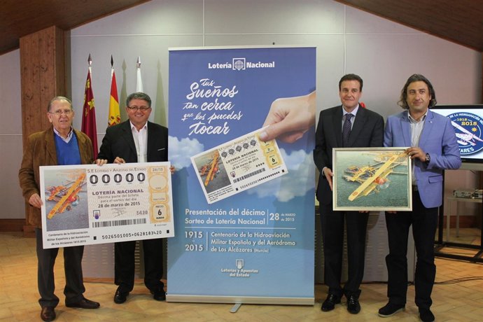 Bastida, Cano y Laorden presentan el décio del Sorteo de Loteria del sábado
