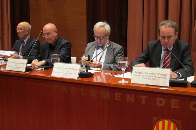 R.Torrent (UB), J.M. Tresserras, C.Duarte (CoNCA) y R.Loppacher (CAC)