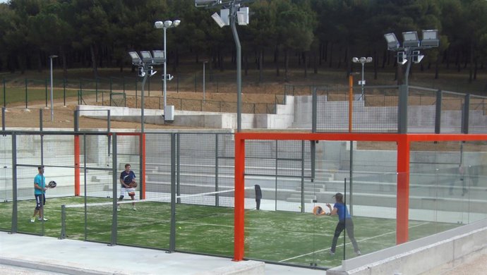 Pista de pádel del Club Raqueta Valladolid