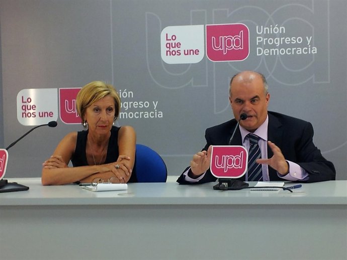 Rosa Díez y Carlos Martínez Gorriarán