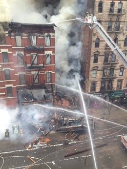 Derrumbe de un edificio en Nueva York