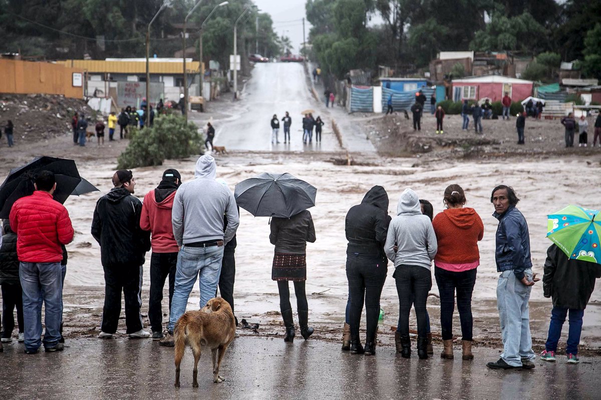 Las imágenes de la peor inundación en Chile en ocho décadas