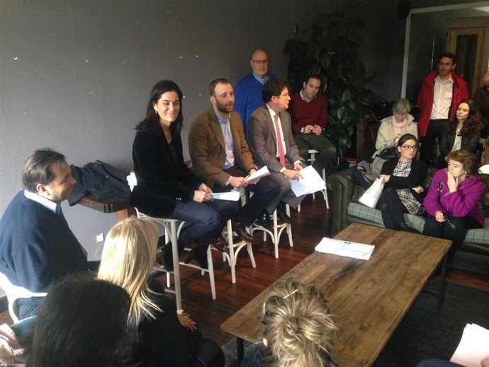 Paula Prado en en acto en A Coruña