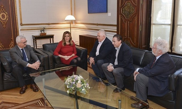 Díaz y Jiménez Barrios, en su reunión con los representantes agrarios